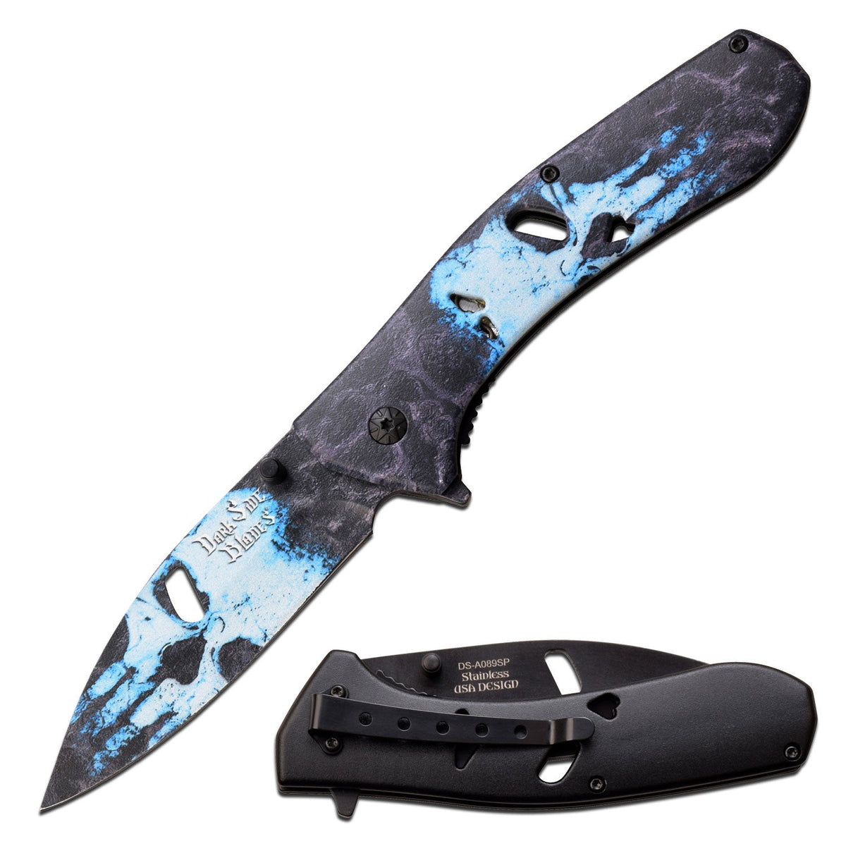 DARK SIDE BLADES SPRING ASSISTED KNIFE - Tophatter Daily Deals