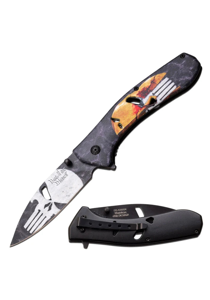 Dark Side Blades Spring Assisted Knife - Tophatter Daily Deals