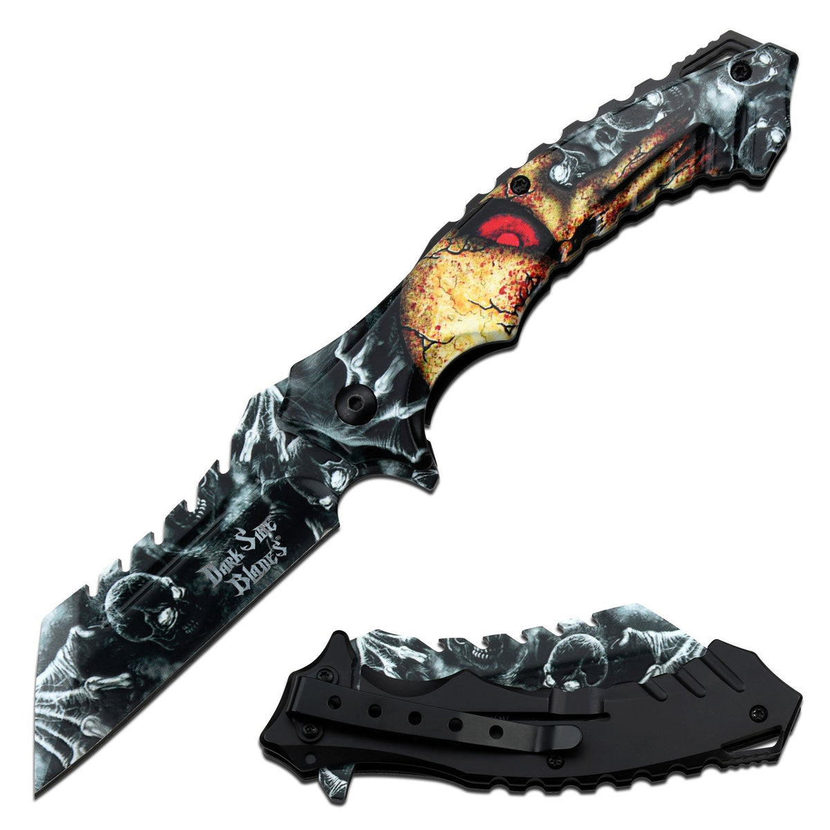 DARK SIDE BLADES SPRING ASSISTED KNIFE - Tophatter Daily Deals