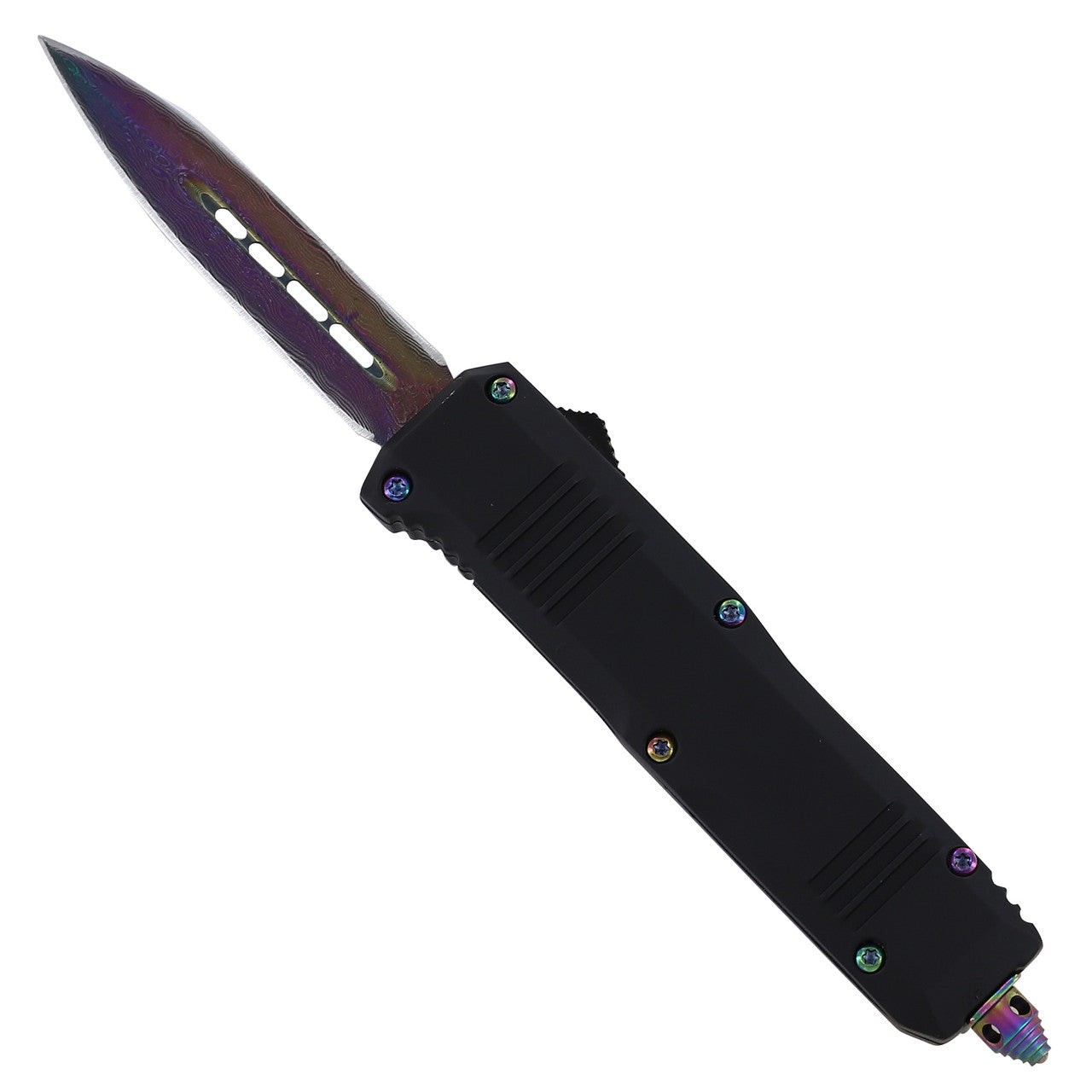 7" Toxic Traits Titanium Spear Point Compact Automatic OTF Knife - TOPHATTER'S ARMORY DEALS Collectible Weapons - Tophatter Daily Deals