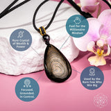 The ﻿Hypersthene Millionaire Manifestation Pendant Necklaces - Tophatter Daily Deals