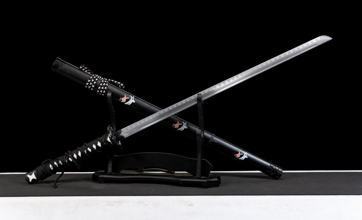 Ghost of Yotei - Hawks Talon Display (Straight) Katana (Black Version) Katana - Tophatter Daily Deals