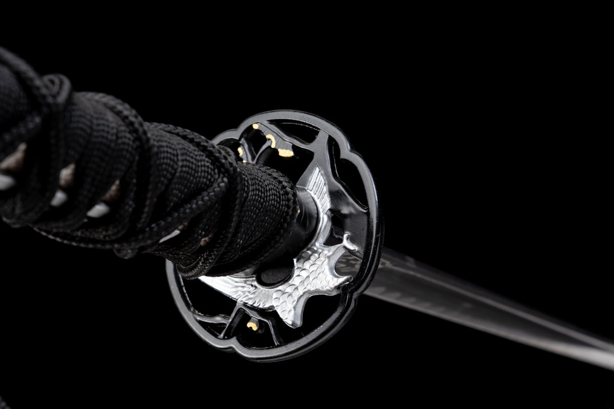 Ghost of Yotei - Hawks Talon Display (Straight) Katana (Black Version) Katana - Tophatter Daily Deals