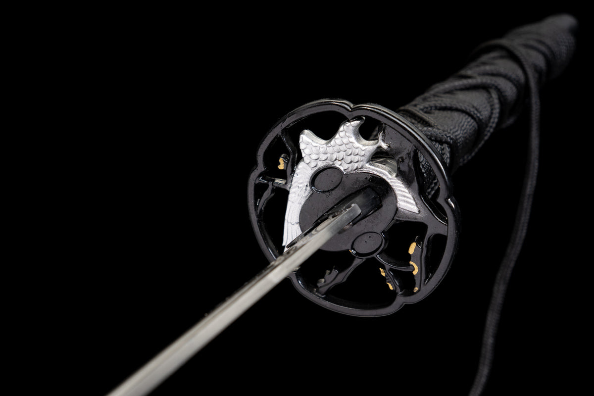 Ghost of Yotei - Hawks Talon Display (Straight) Katana (Black Version) Katana - Tophatter Daily Deals