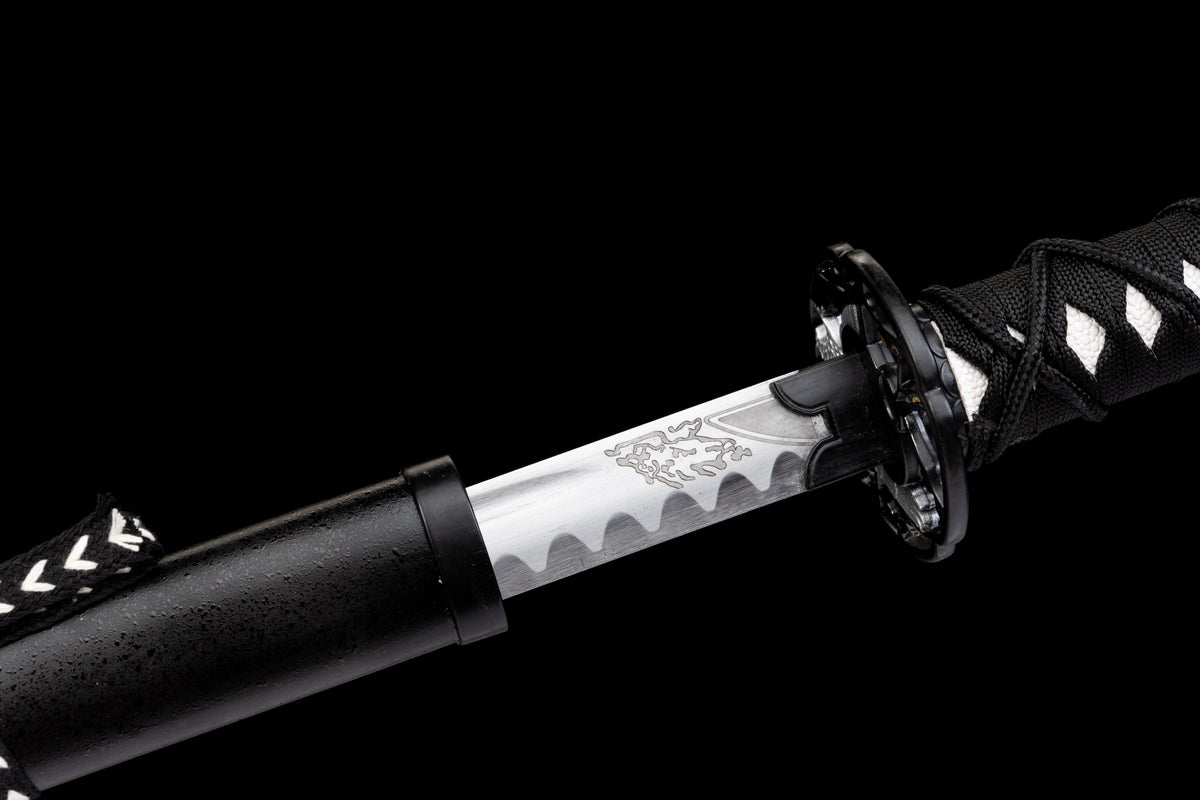 Ghost of Yotei - Hawks Talon Display (Straight) Katana (Black Version) Katana - Tophatter Daily Deals