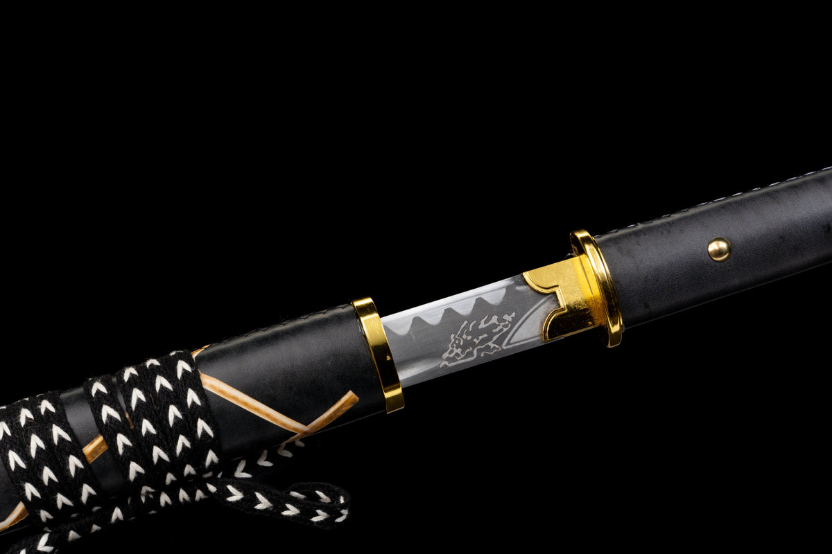 Ghost of Yotei - Gilded Night Display (Straight) Katana Katana - Tophatter Daily Deals