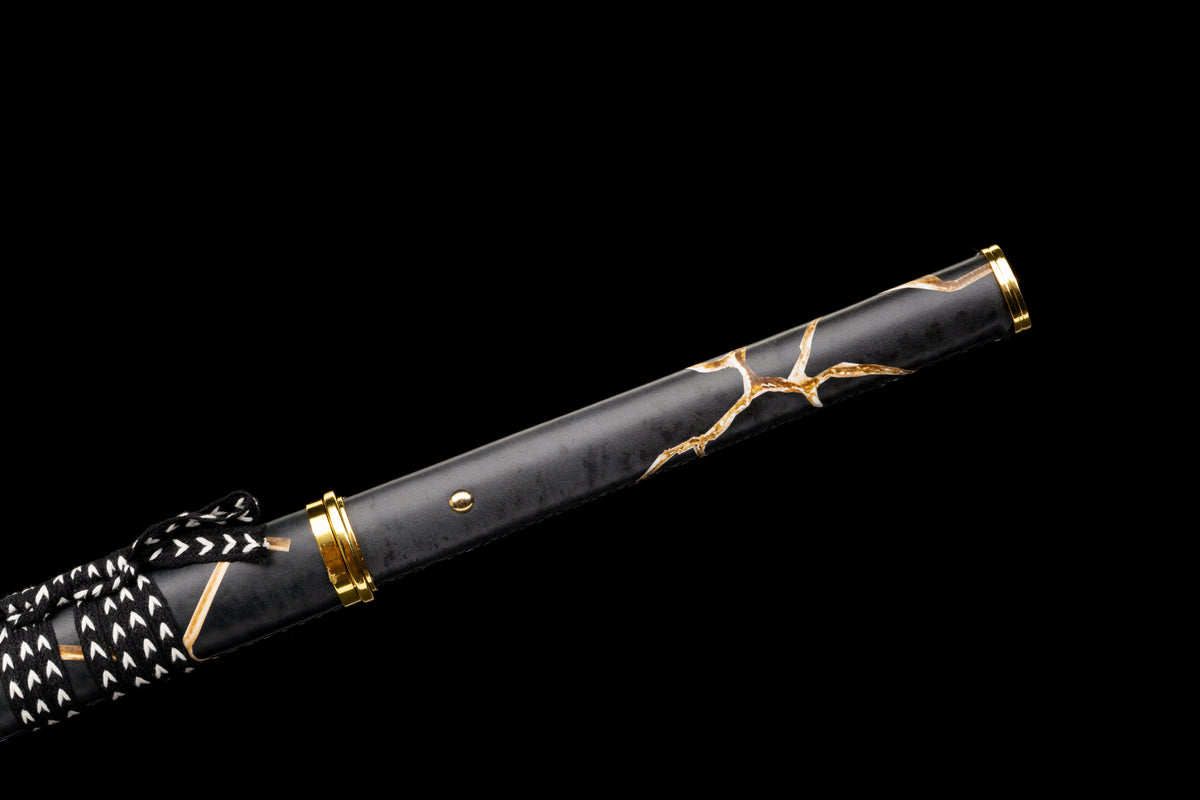 Ghost of Yotei - Gilded Night Display (Straight) Katana Katana - Tophatter Daily Deals
