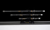 Kill Bill - Hattori Hanzo Triple Set Display Katana (Straight Blade) Sword - Tophatter Daily Deals