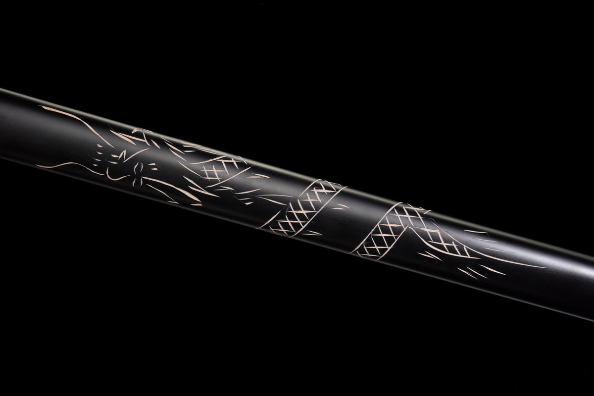 The Last Samurai - Display (Straight) Katana (Black Blade) Sword - Tophatter Daily Deals
