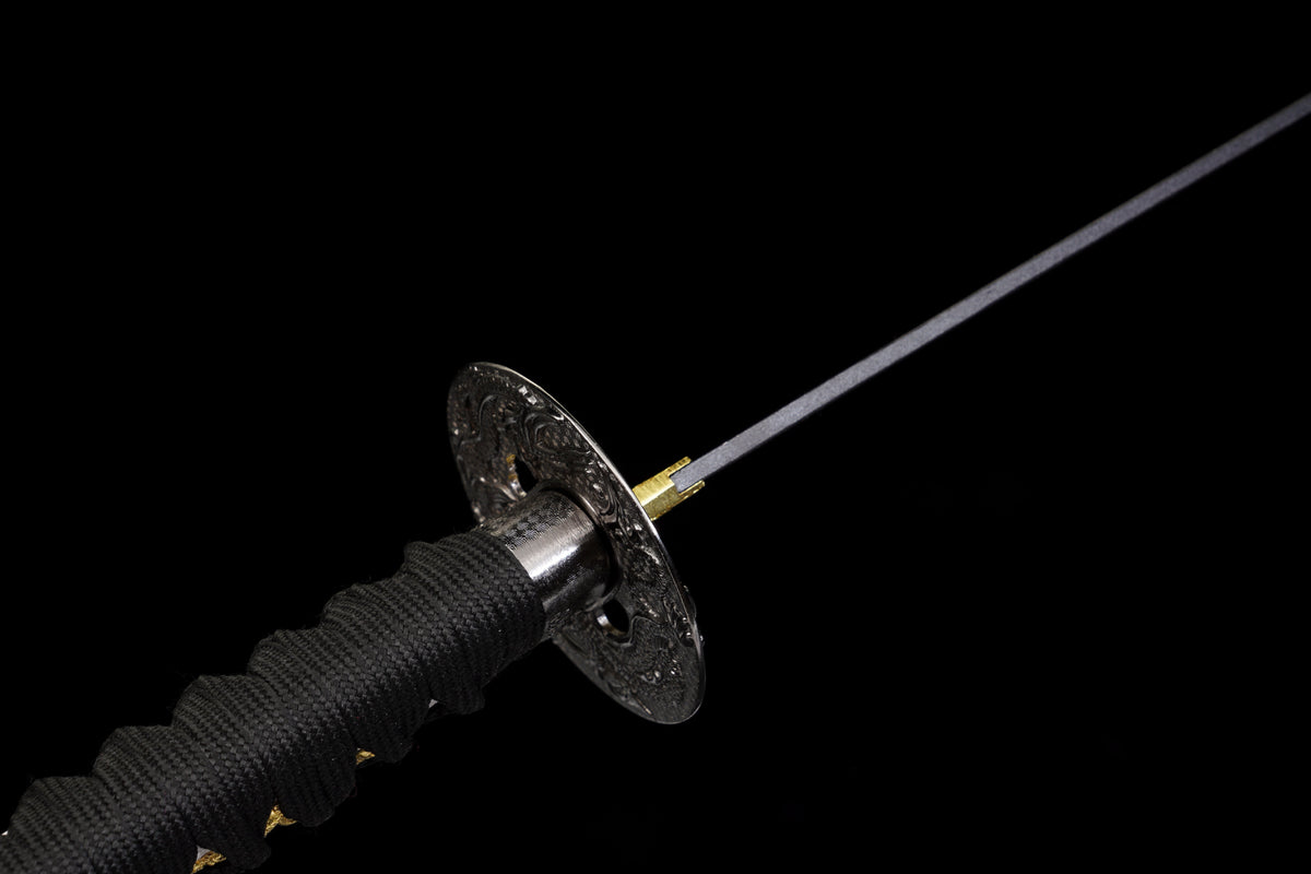 The Last Samurai - Display (Straight) Katana (Black Blade) Sword - Tophatter Daily Deals