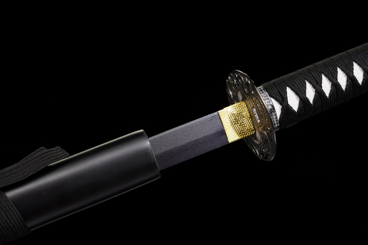 The Last Samurai - Display (Straight) Katana (Black Blade) Sword - Tophatter Daily Deals