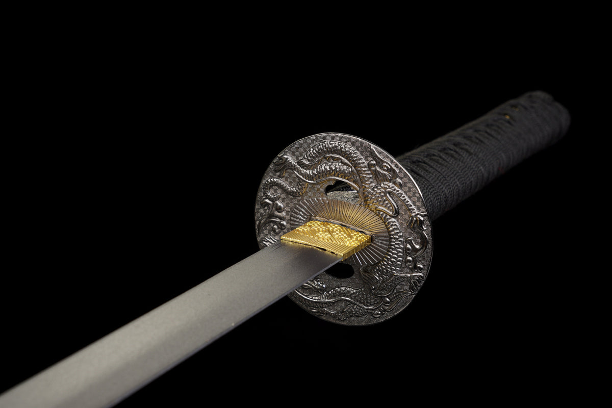 The Last Samurai - Display (Straight) Katana (Black Blade) Sword - Tophatter Daily Deals