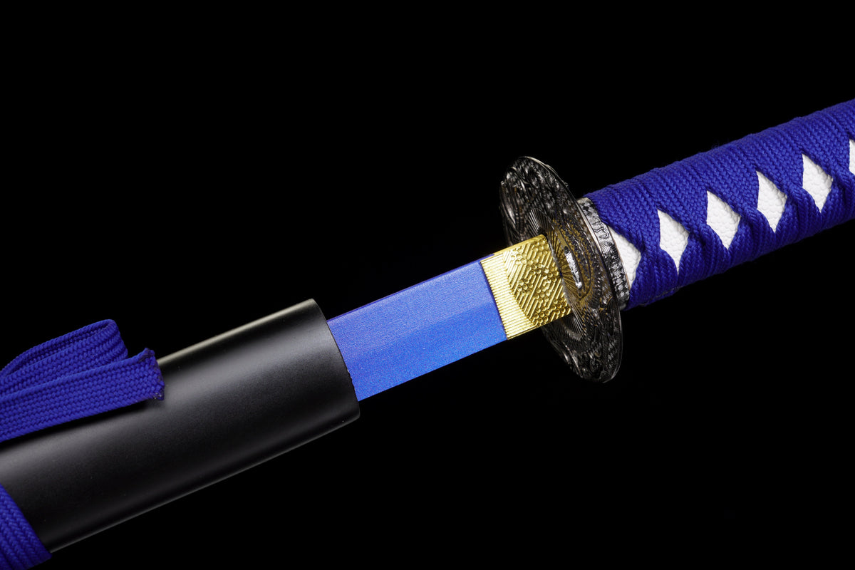 The Last Samurai - Display (Straight) Katana (Blue Blade)