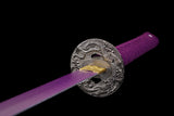 The Last Samurai - Display (Straight) Katana (Purple Blade) Sword - Tophatter Daily Deals
