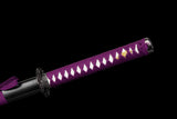 The Last Samurai - Display (Straight) Katana (Purple Blade) Sword - Tophatter Daily Deals