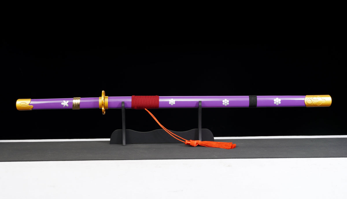One Piece - Roronoa Zoro Display (Straight) Katana Enma Sword - Tophatter Daily Deals