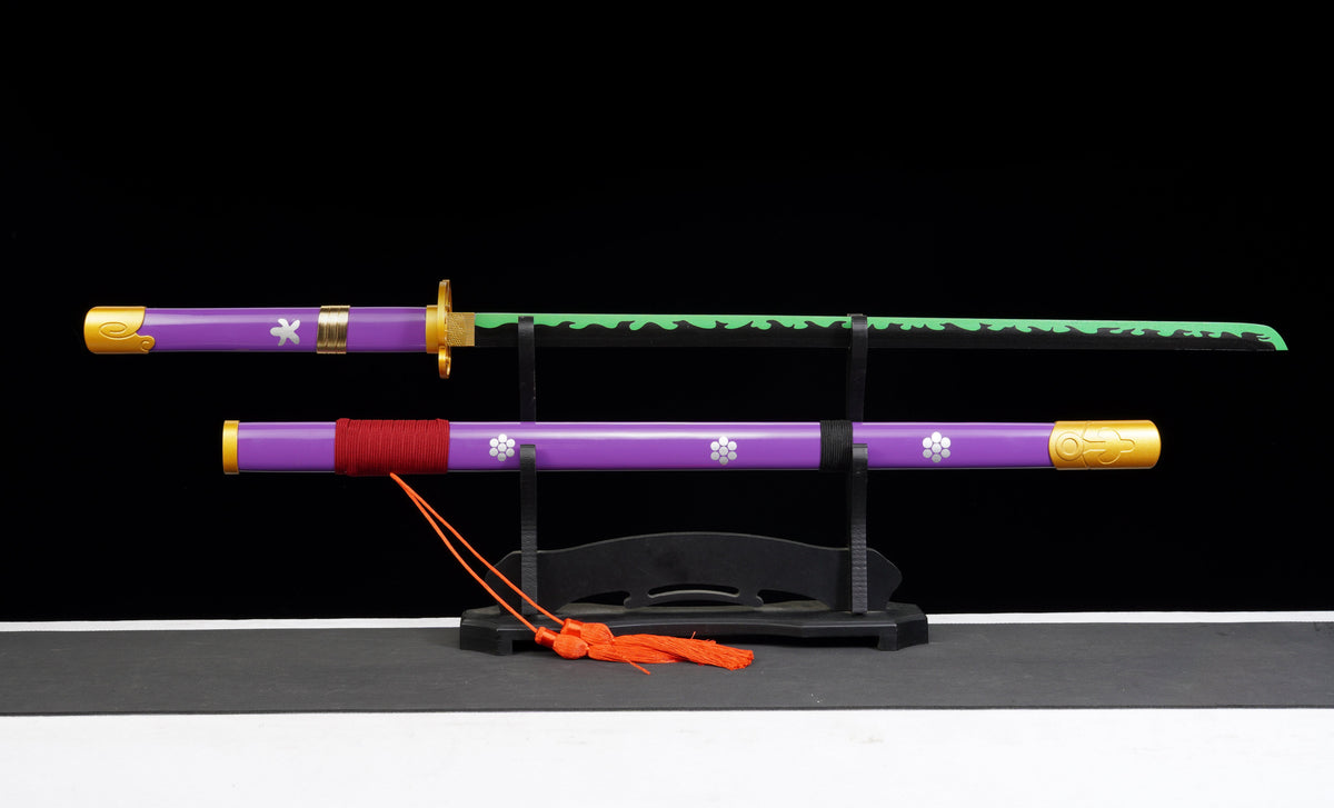 One Piece - Roronoa Zoro Display (Straight) Katana Enma Sword - Tophatter Daily Deals
