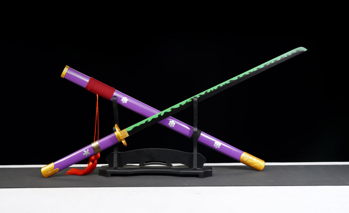 One Piece - Roronoa Zoro Display (Straight) Katana Enma Sword - Tophatter Daily Deals