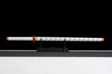 Demon Slayer - Kyojuro Rengoku Red Nichirin Display (Straight Blade) Katana Sword - Tophatter Daily Deals