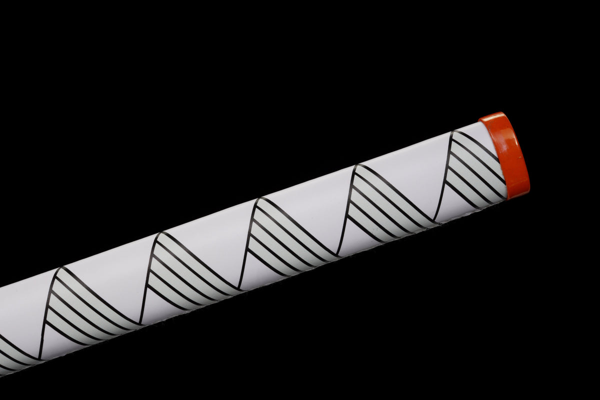 Demon Slayer - Kyojuro Rengoku Red Nichirin Display (Straight Blade) Katana Sword - Tophatter Daily Deals