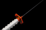 Demon Slayer - Kyojuro Rengoku Red Nichirin Display (Straight Blade) Katana Sword - Tophatter Daily Deals