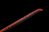 Demon Slayer - Kyojuro Rengoku Red Nichirin Display (Straight Blade) Katana Sword - Tophatter Daily Deals