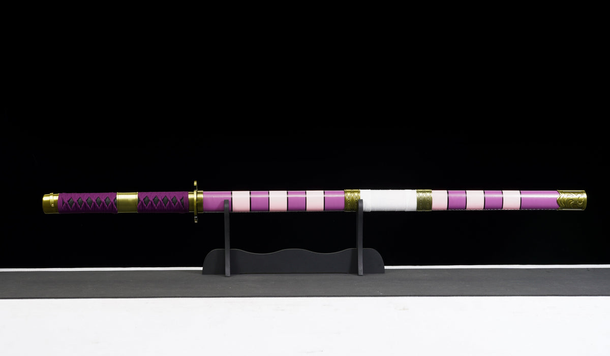 One Piece - Luffy Nidail Kitetsu Display (Straight) Katana Sword - Tophatter Daily Deals