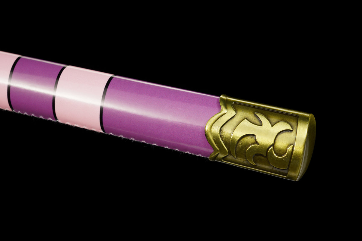 One Piece - Luffy Nidail Kitetsu Display (Straight) Katana Sword - Tophatter Daily Deals