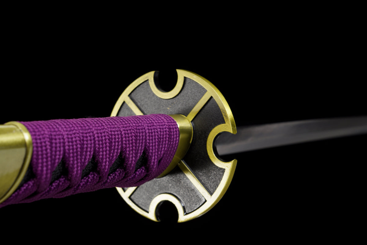 One Piece - Luffy Nidail Kitetsu Display (Straight) Katana Sword - Tophatter Daily Deals