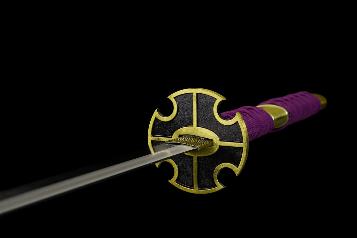 One Piece - Luffy Nidail Kitetsu Display (Straight) Katana Sword - Tophatter Daily Deals