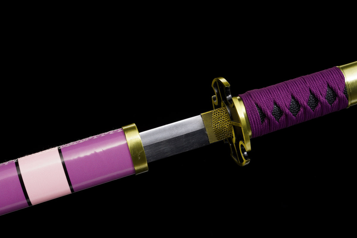 One Piece - Luffy Nidail Kitetsu Display (Straight) Katana Sword - Tophatter Daily Deals