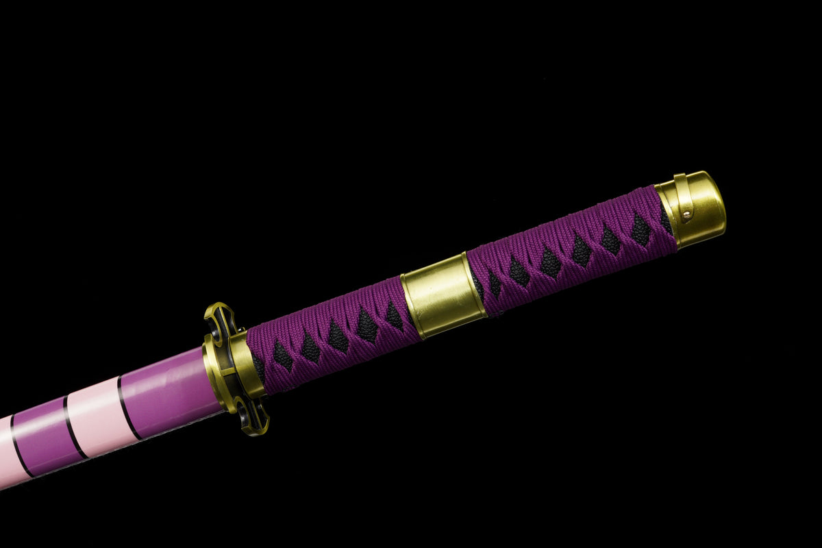 One Piece - Luffy Nidail Kitetsu Display (Straight) Katana Sword - Tophatter Daily Deals