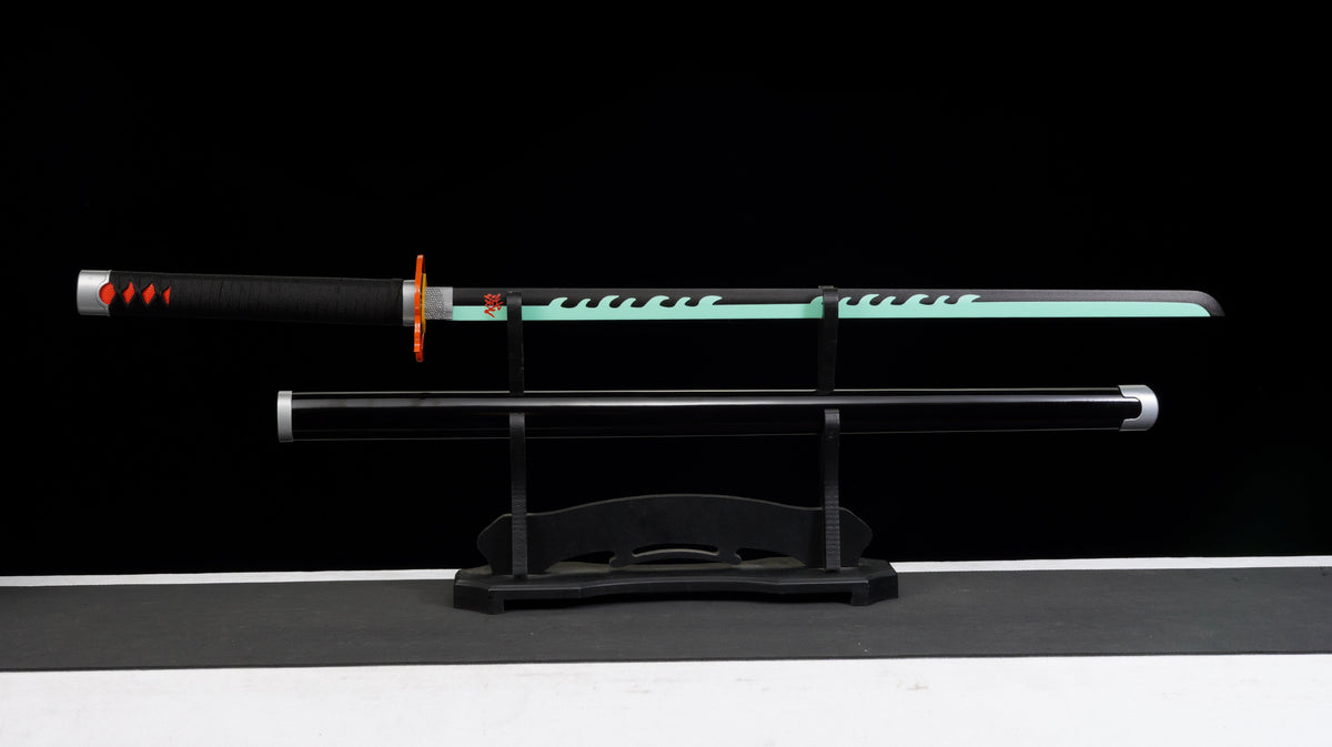 Demon Slayer - Tanjiro Kamado Season 2 Nichirin Katana With Sheath - Cosplay Safe Foam Katana - Tophatter Daily Deals
