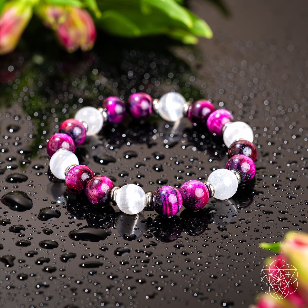 Shape Your Future – Pink Galaxy Tiger’s Eye Bracelet Bracelets - Tophatter Daily Deals