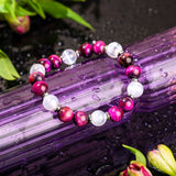 Shape Your Future – Pink Galaxy Tiger’s Eye Bracelet Bracelets - Tophatter Daily Deals
