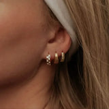 Rue Brushed Hoops Earrings - Tophatter Daily Deals