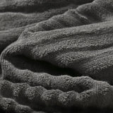 Bibb Home 4 Pack Ribbed Egyptian Cotton Bath Towel Set Bath Towel - Tophatter Daily Deals