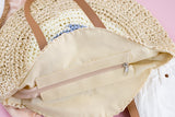 Straw Circle Tote Handbags & Wallets - Tophatter Daily Deals