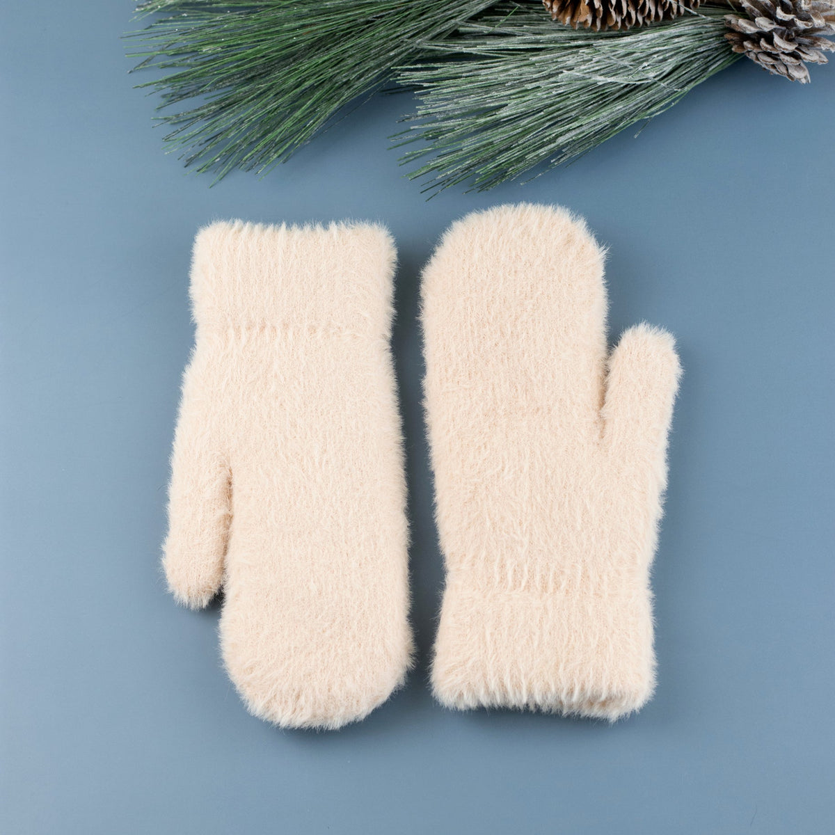 Plush Fur Lined Mittens Gloves, Scarves & Earmuffs - Tophatter Daily Deals