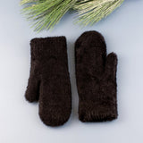 Plush Fur Lined Mittens Gloves, Scarves & Earmuffs - Tophatter Daily Deals
