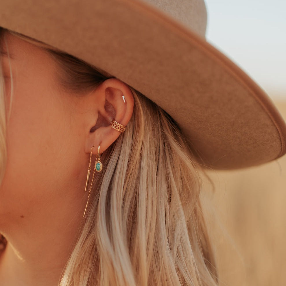 Aria Classic Threaders Earrings - Tophatter Daily Deals