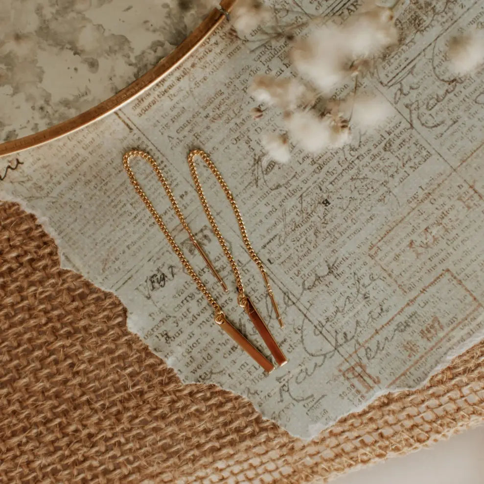 Aria Classic Threaders Earrings - Tophatter Daily Deals