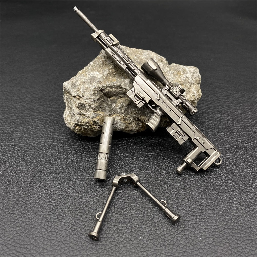 Miniature Metal DSR-1 Sniper Rifle 14.5CM/5.7" - Tophatter Daily Deals