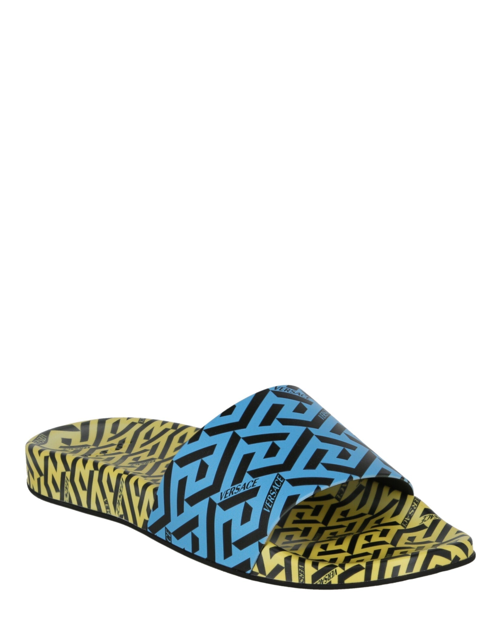 Versace Greca Print Slides Footwear - Tophatter Daily Deals