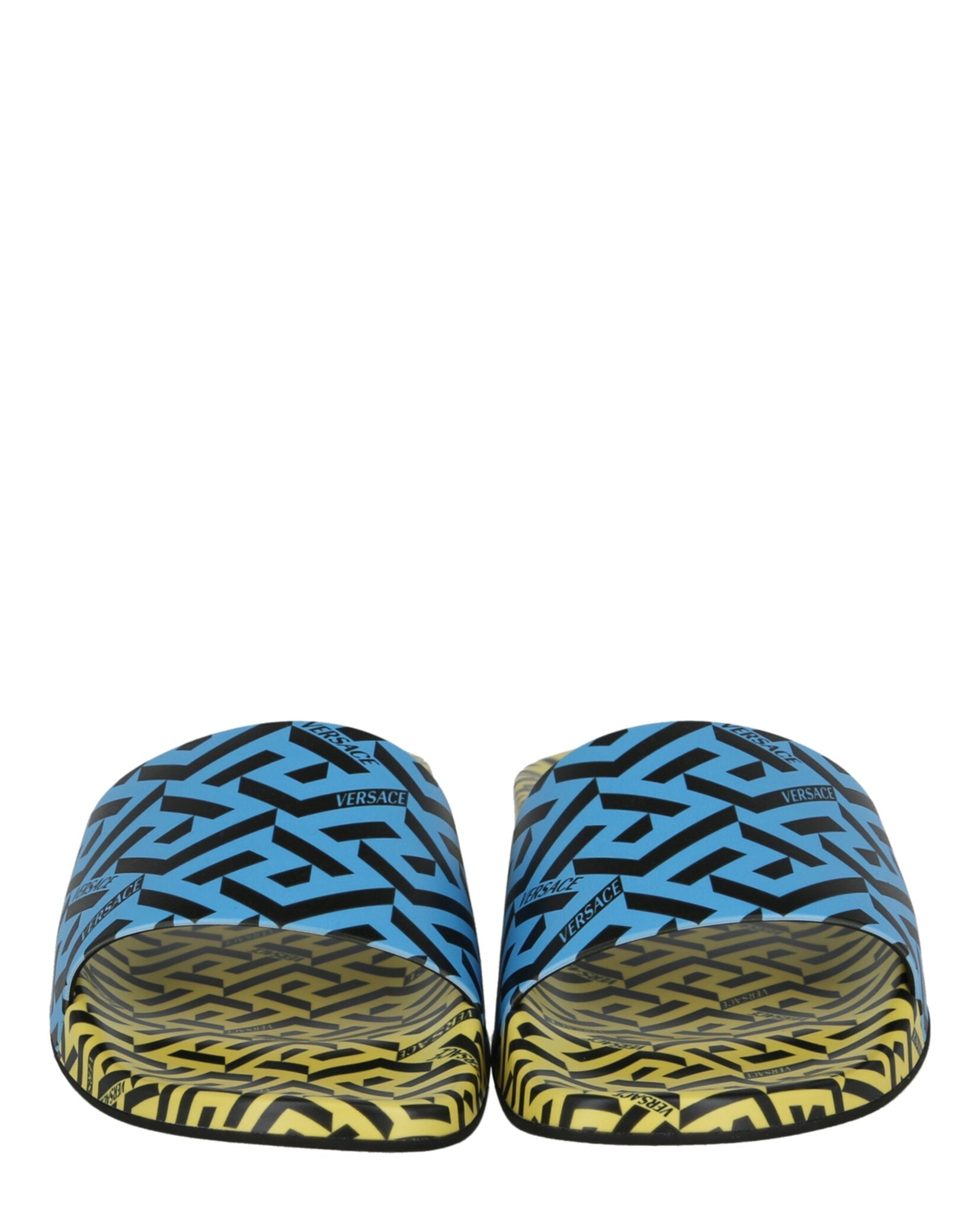 Versace Greca Print Slides Footwear - Tophatter Daily Deals