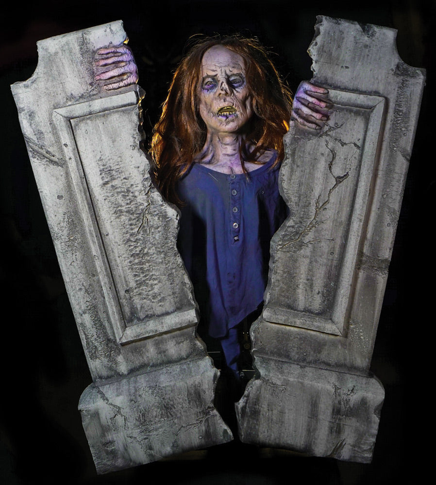 Cracking Crypt Prop Halloween Graveyard Decorations - Tophatter Daily Deals