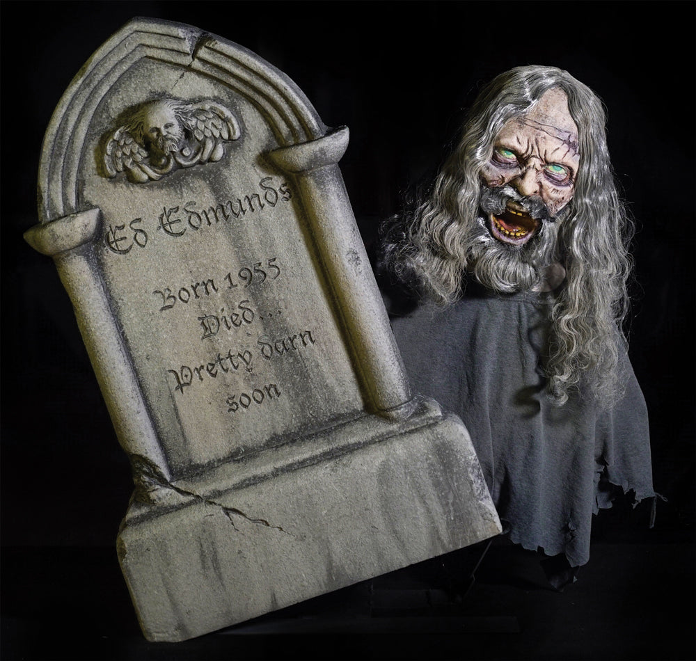Gravestone Geezer Frightronic Halloween Animatronics - Tophatter Daily Deals
