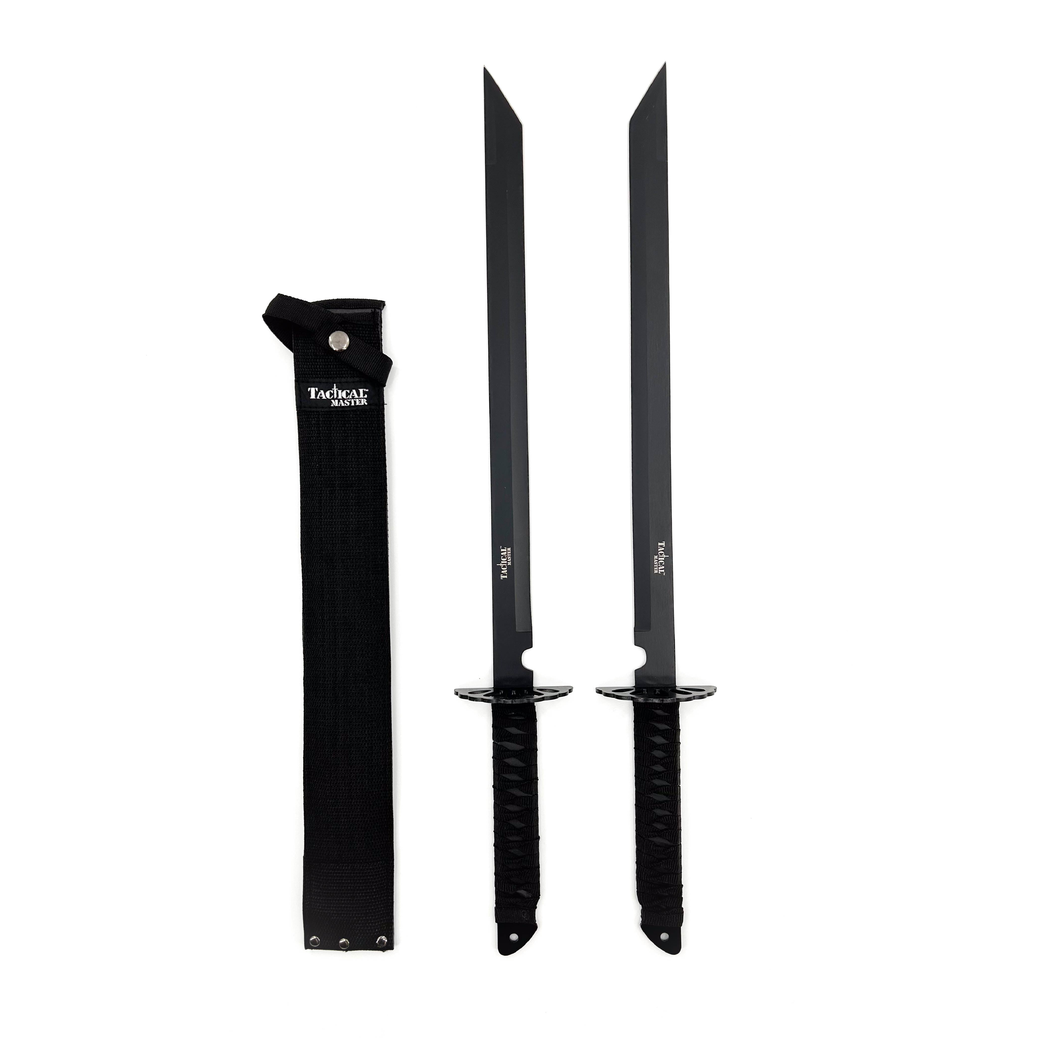 Dual Twin Ninja Short Sword Set Machetes - Tophatter Daily Deals