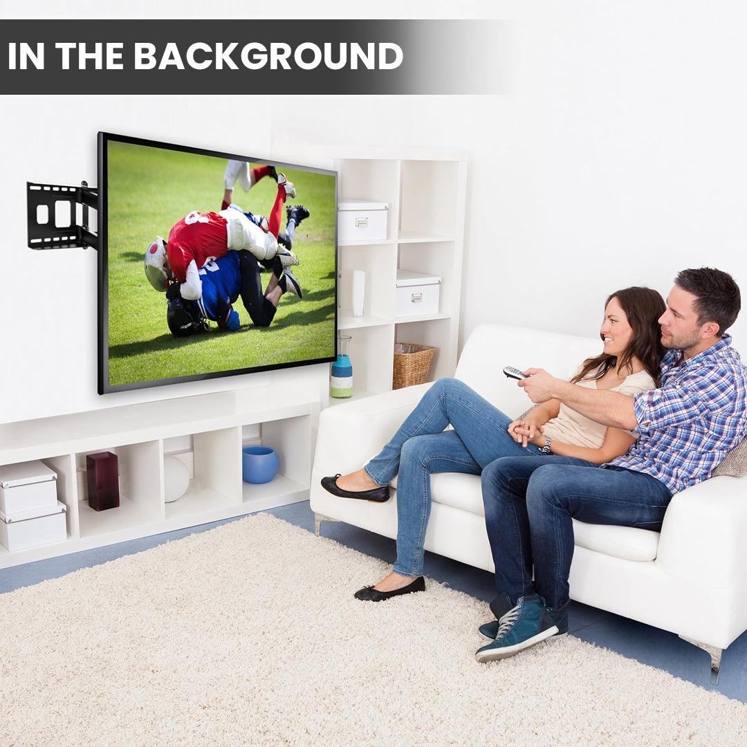 Wall Mount TV Bracket - Dual Arm Wall Stand for 26"-70" TVs Up to 50kg Weight Apparel & Accessories - Tophatter Daily Deals