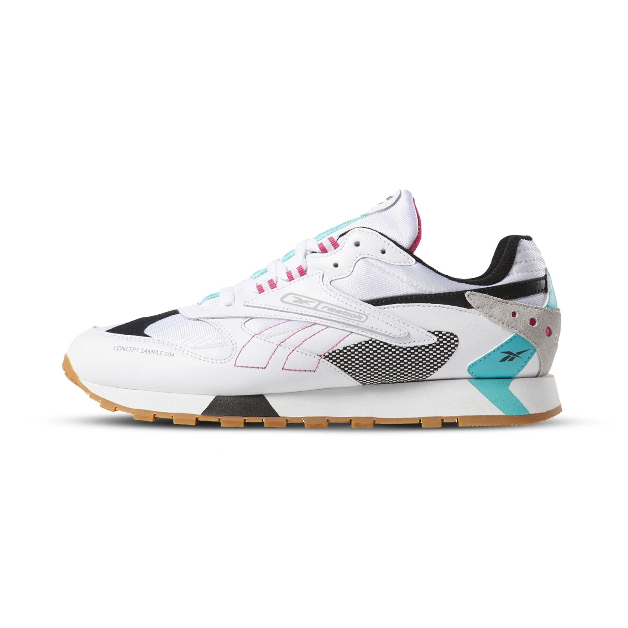Reebok Men's Classic Lthr Ati 90S Shoes - White/Teal/Blk/Grey/Pink White Teal Blk Grey Pink Footwear - Tophatter Daily Deals